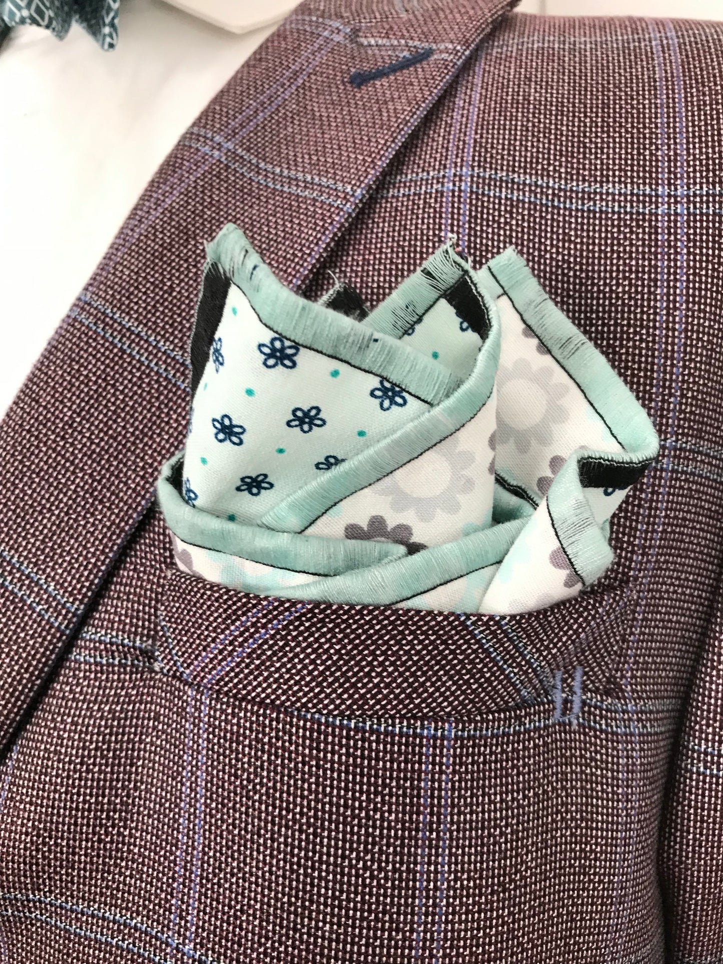 Ark blue print Bowtie Set