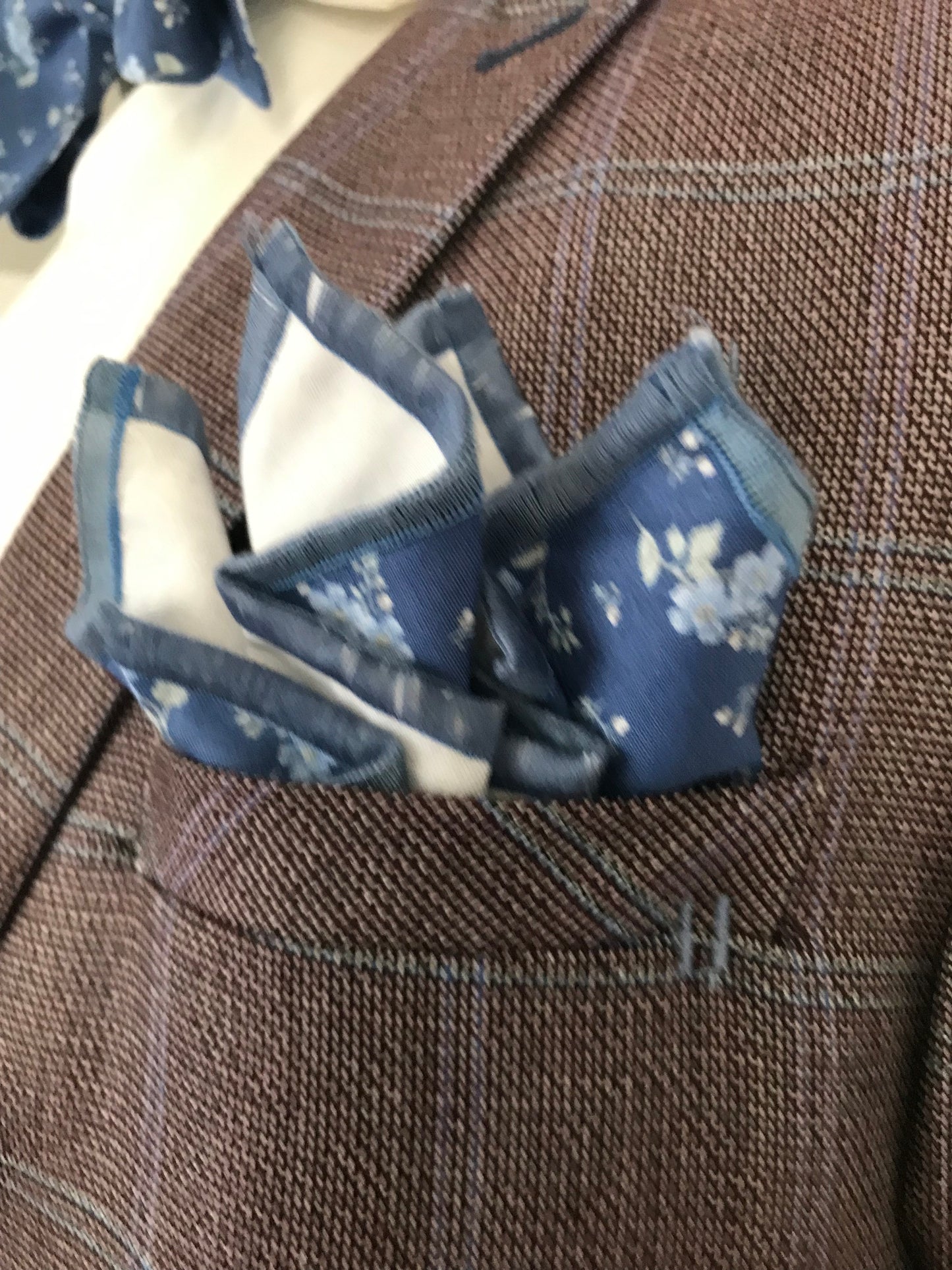 The blue flower Bowtie set (FATBOW)