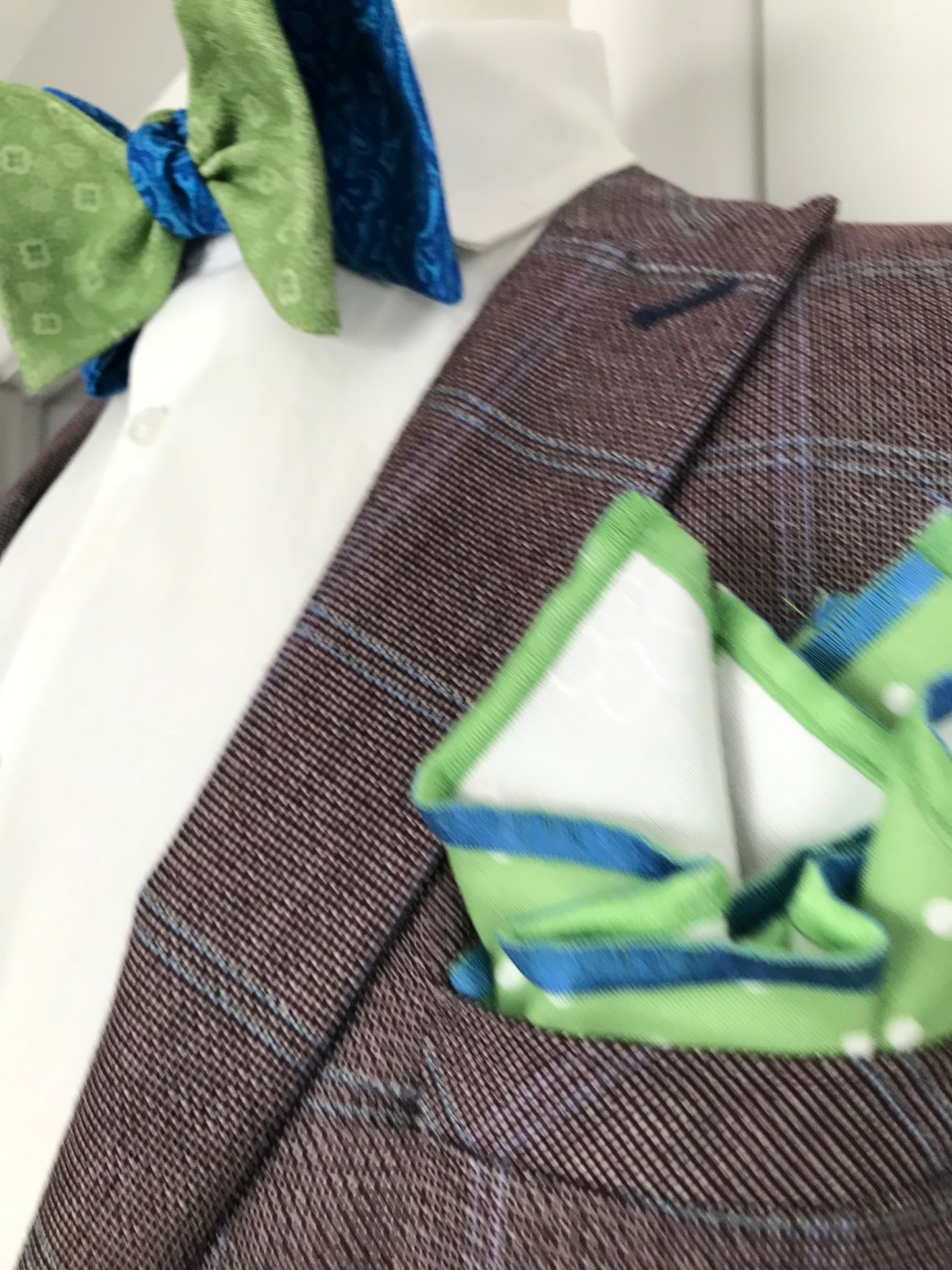Green and blue Bowtie set (FATBOW)
