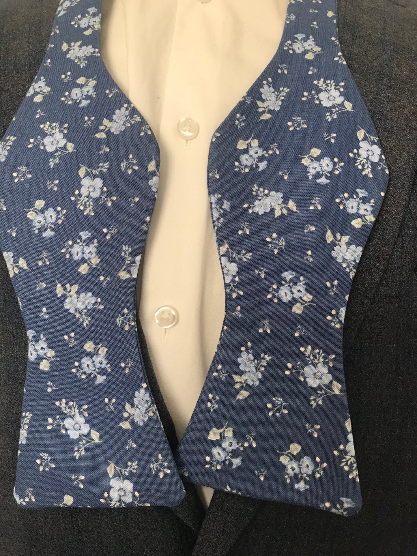 Blue flower print Bowtie Set (FATBOW