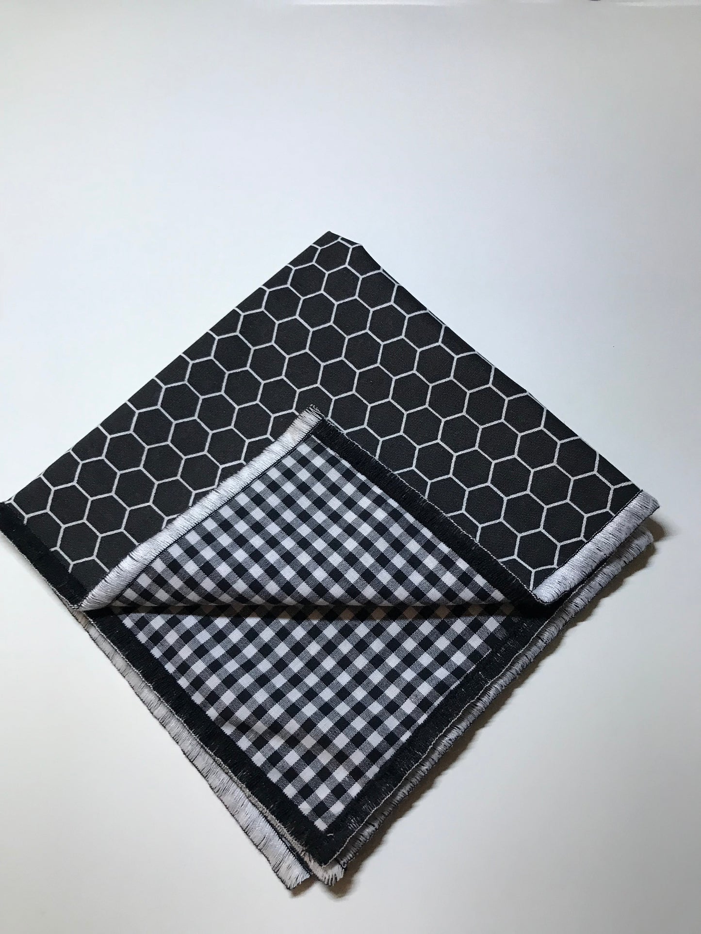 Black and white reversible Bowtie set with blending socks