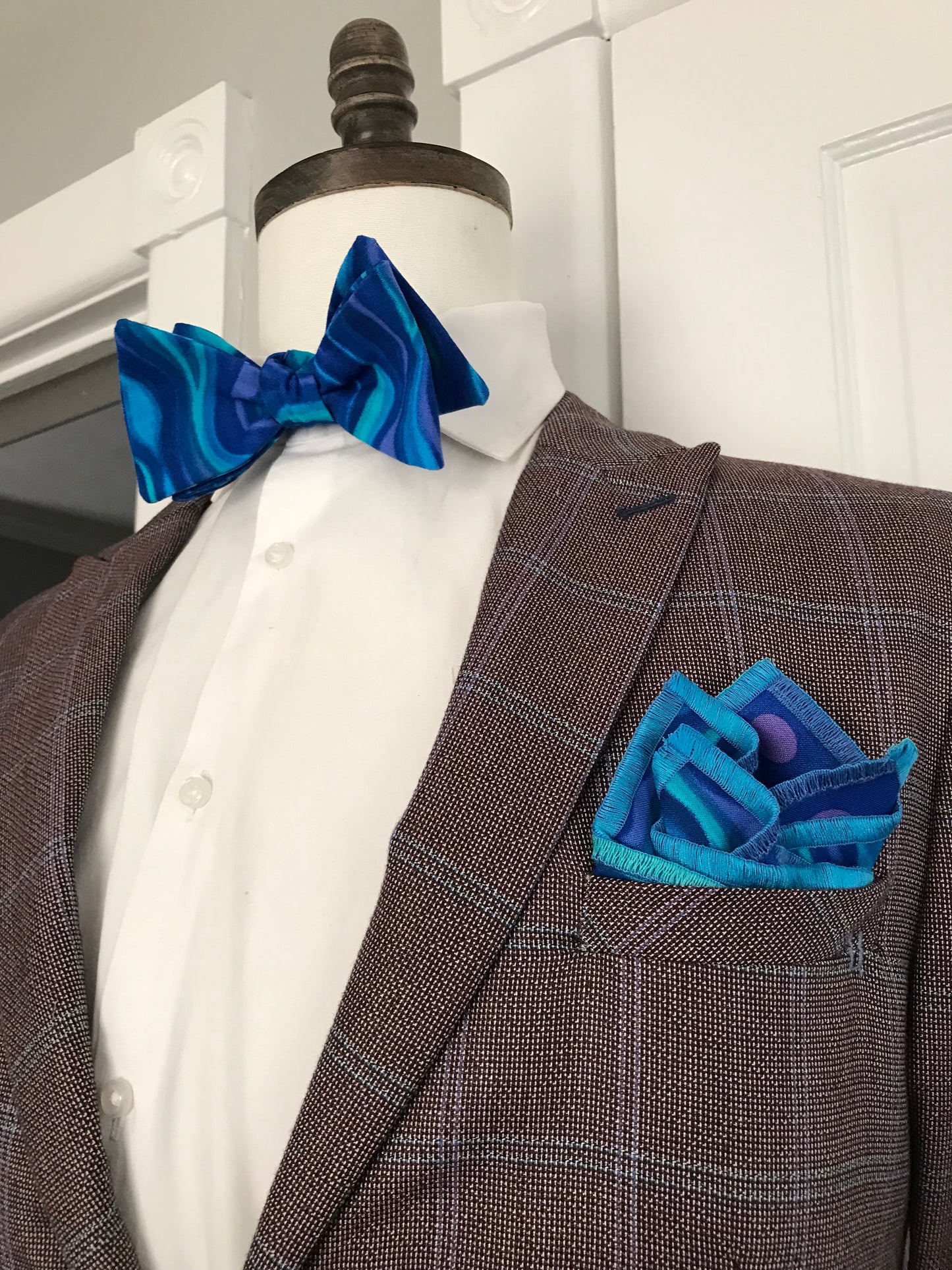 Teals and blue Bowtie set (traditional)