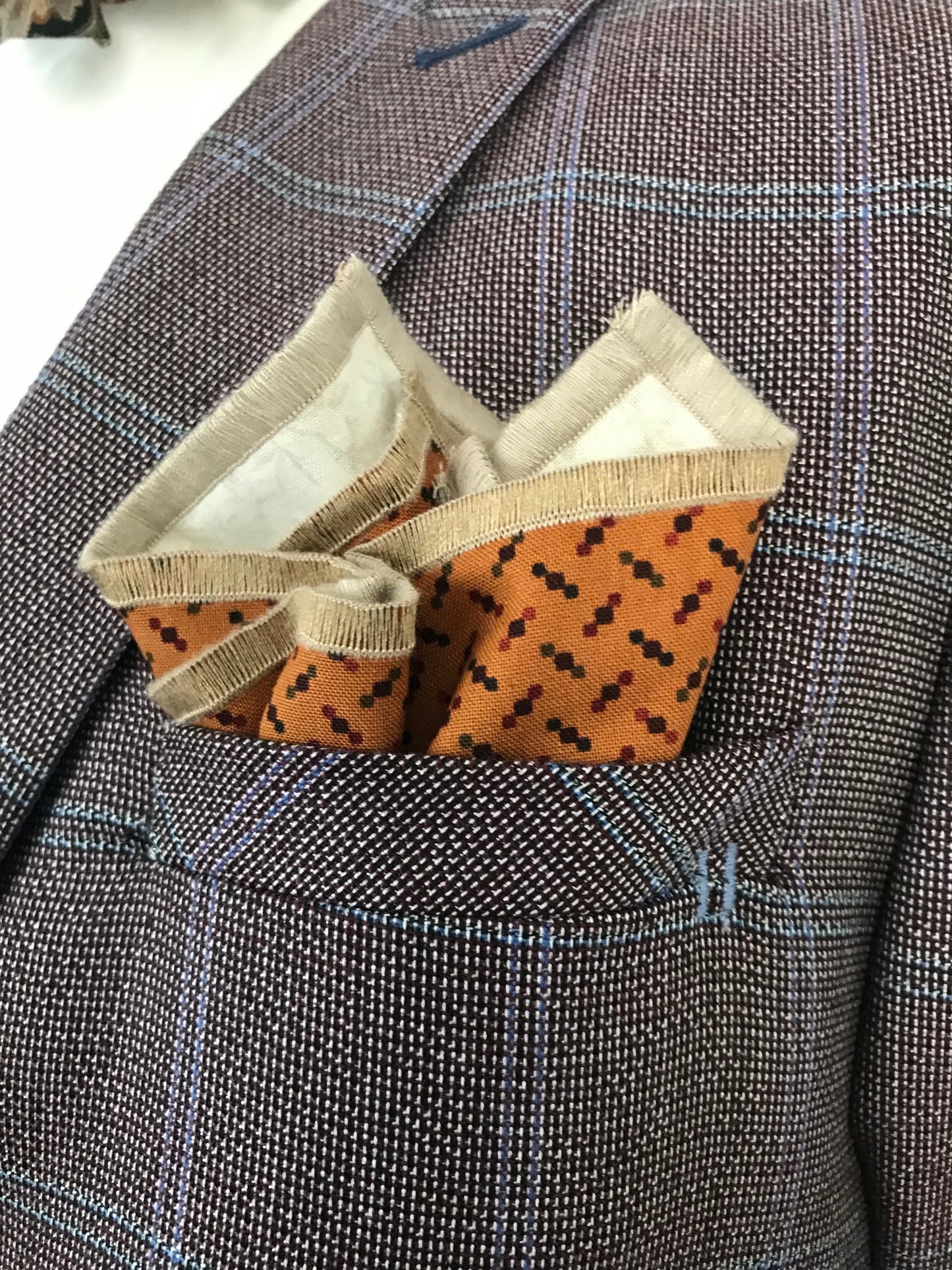 Rust and brown reversible Bowtie set (FATBOW)