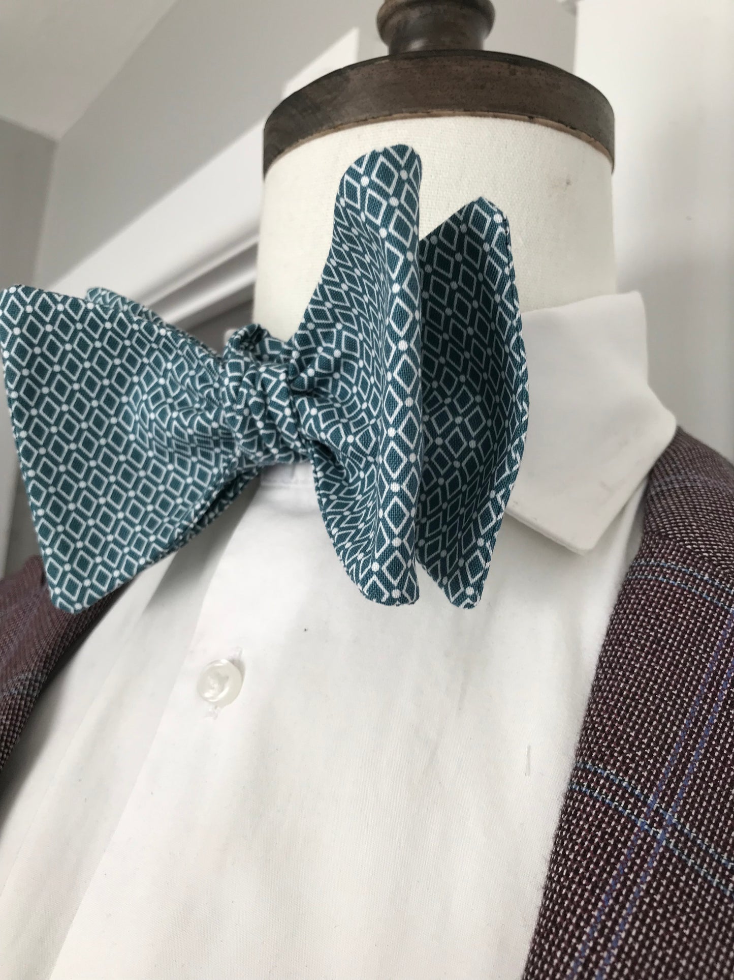 Ark blue print Bowtie Set