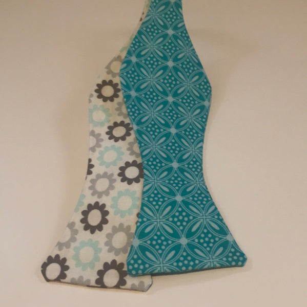 Teal and Grey Bowtie set
