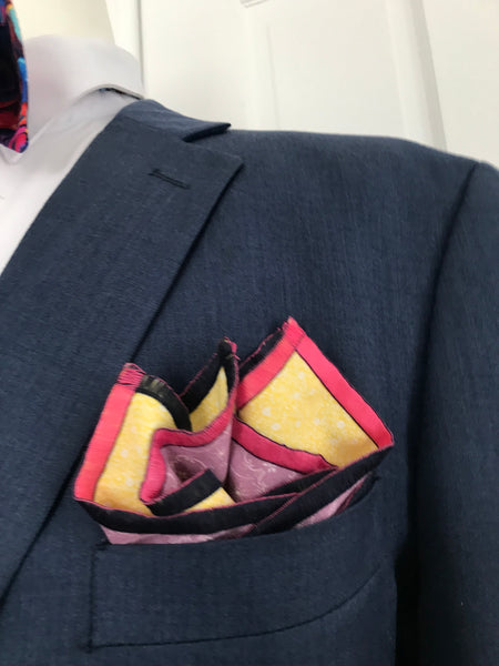 Multi color Print Bowtie Set