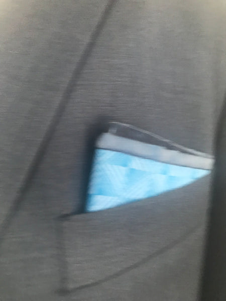 Blue stripe tie set