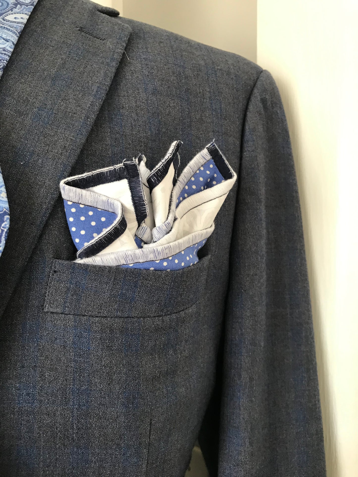 Blue paisley print Bowtie Set