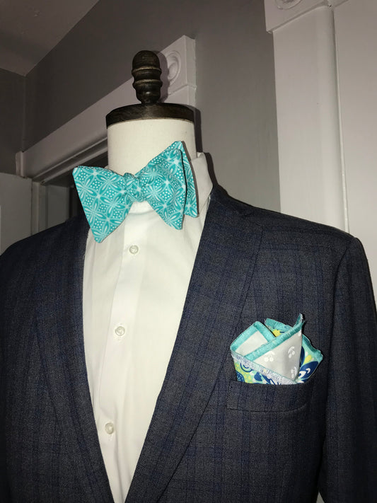 Tealish Bowtie set (FATBOW)