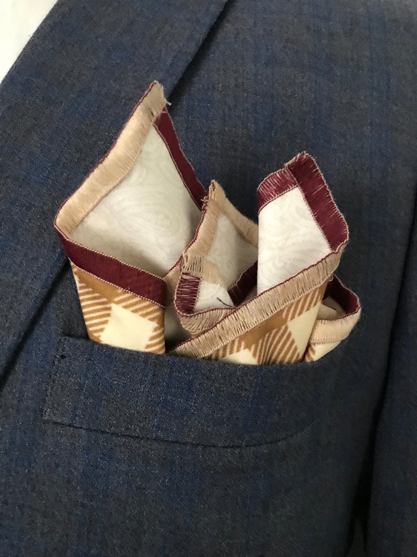 Rusty and tan reversible Bowtie set (FATBOW)