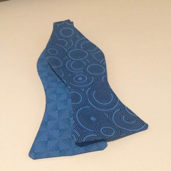 Royal Blue Multi Print Bow tie Set