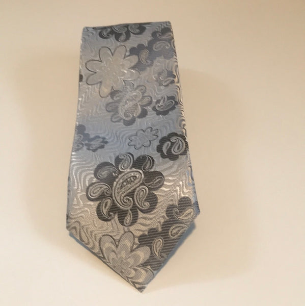 Light Grey and Silver Tie set