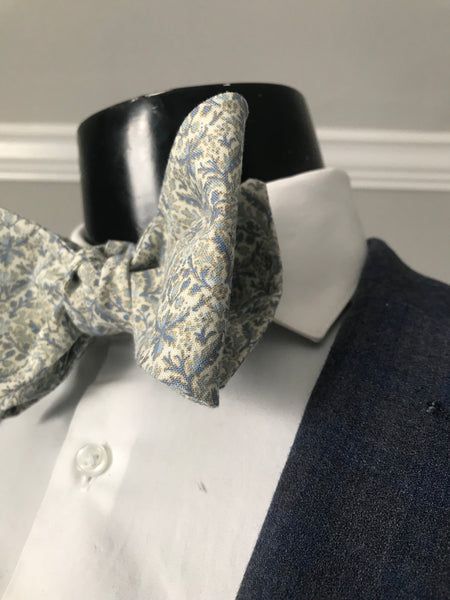Blue with grey accents Bowtie Set