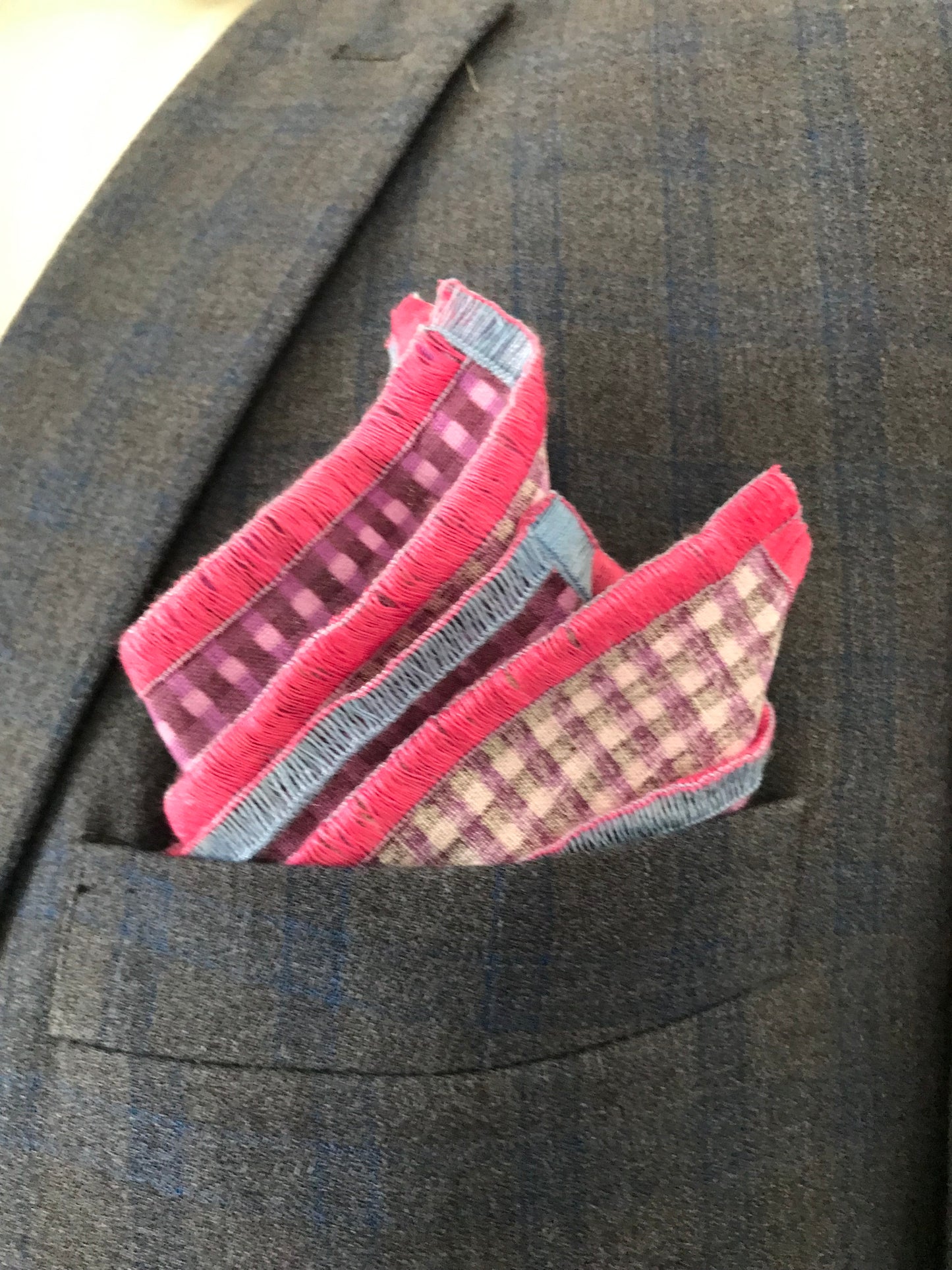 Blue and pink Tie set