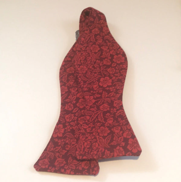 Reddish Print Bow tie set