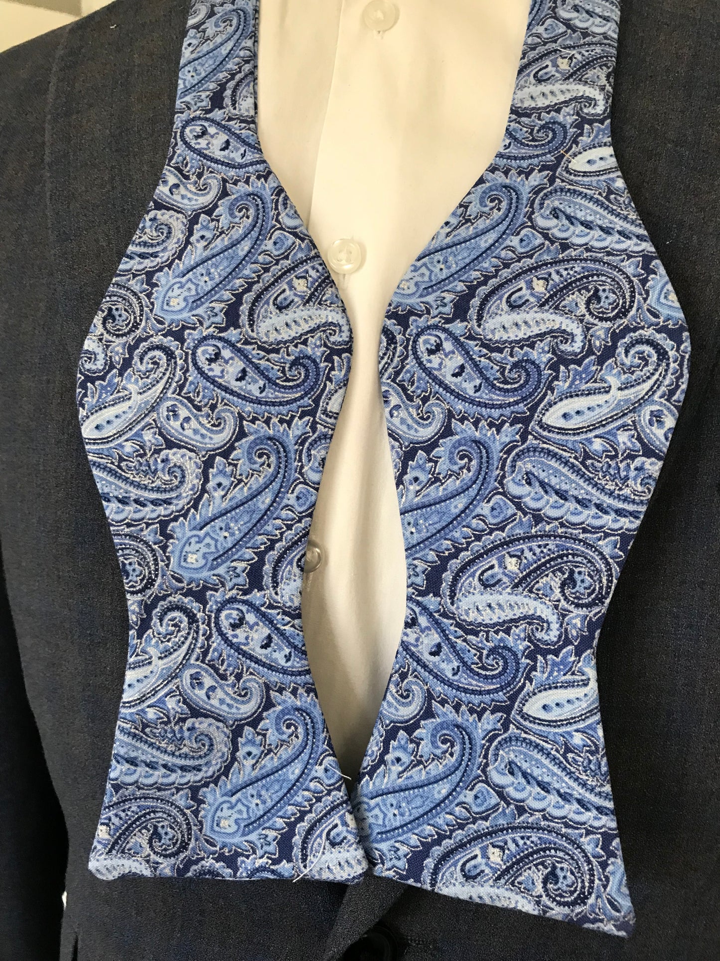 Blue paisley print Bowtie Set