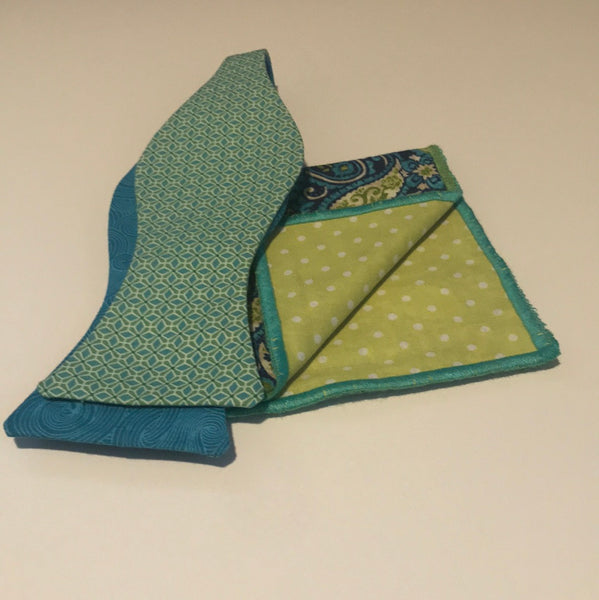 Lime green and Royal blue