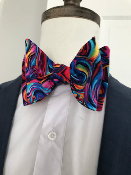 Multi color Print Bowtie Set