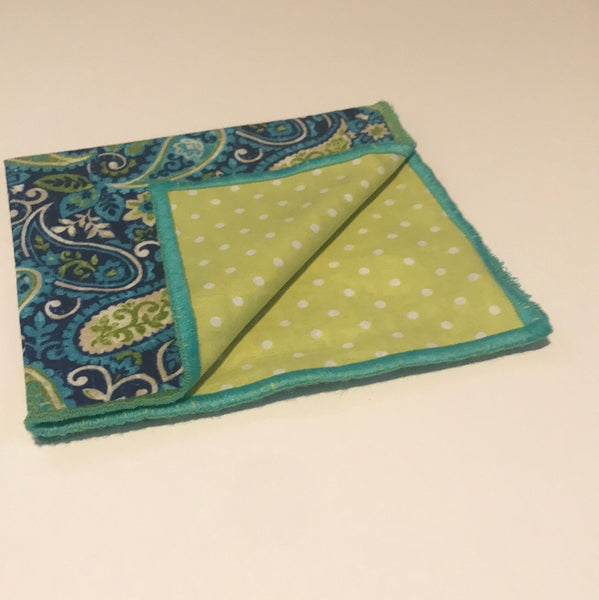 Lime green and Royal blue