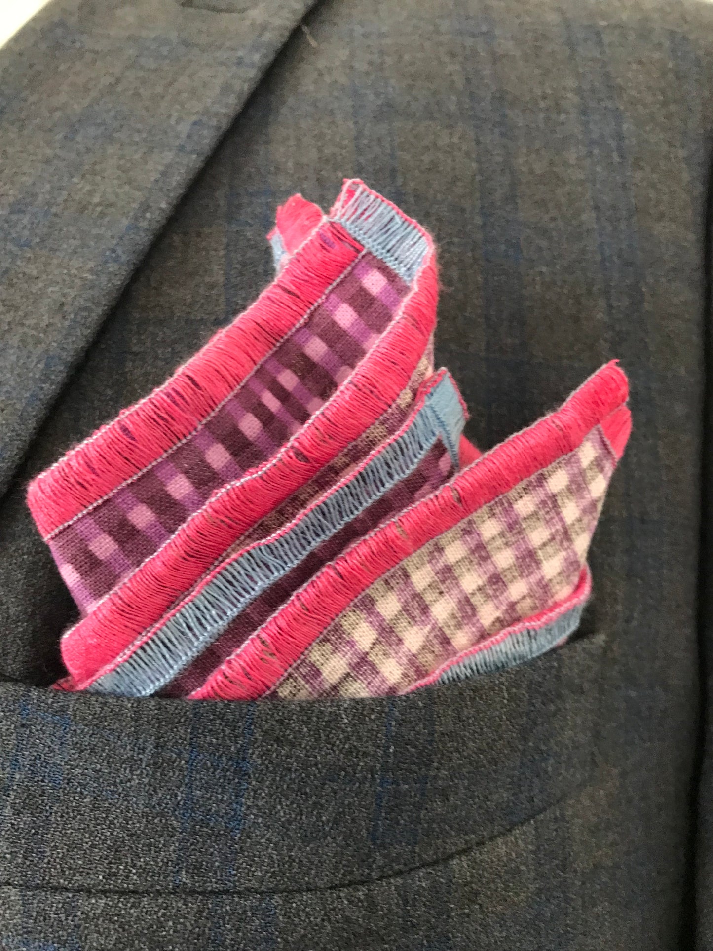 Blue and pink Tie set