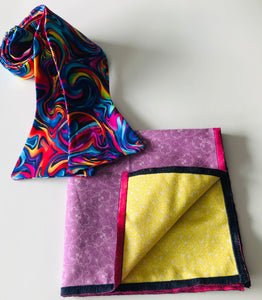 Multi color Print Bowtie Set