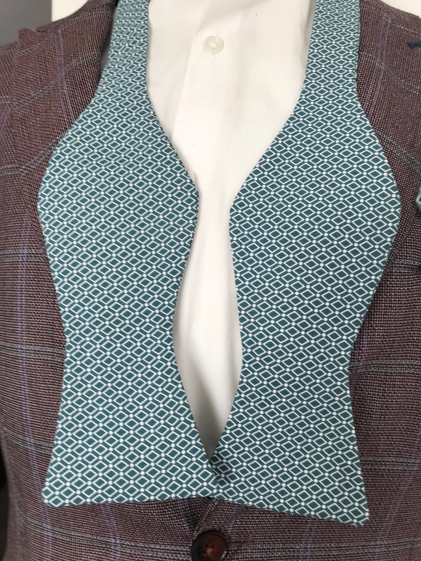Ark blue print Bowtie Set