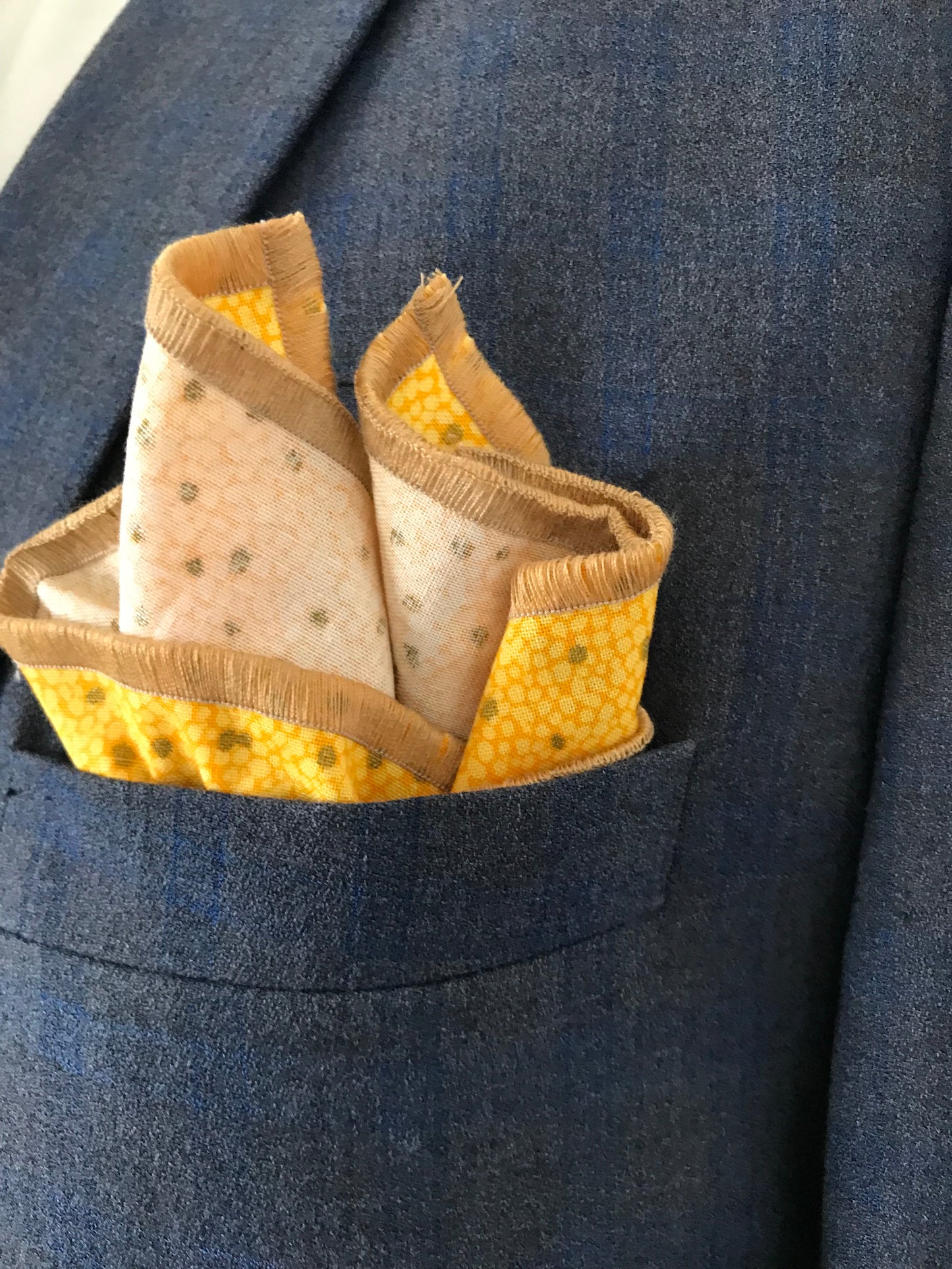 Brown and gold tie set