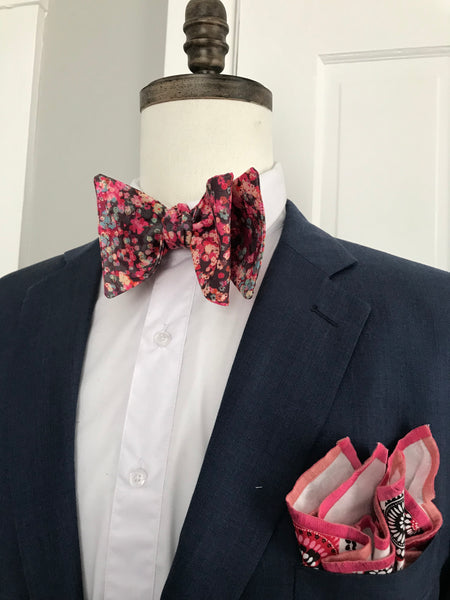 Rosey flower print Bowtie Set
