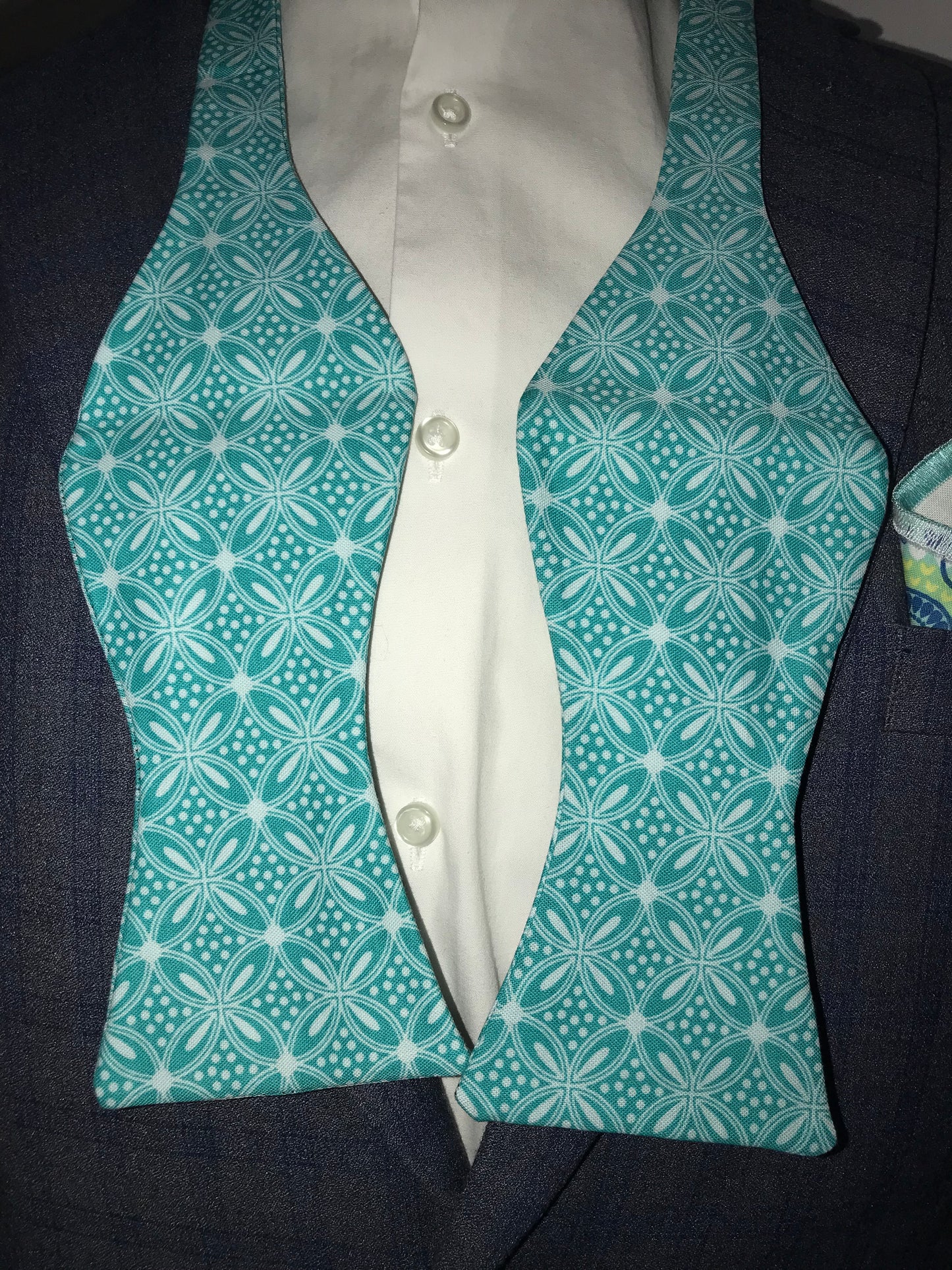 Tealish Bowtie set (FATBOW)
