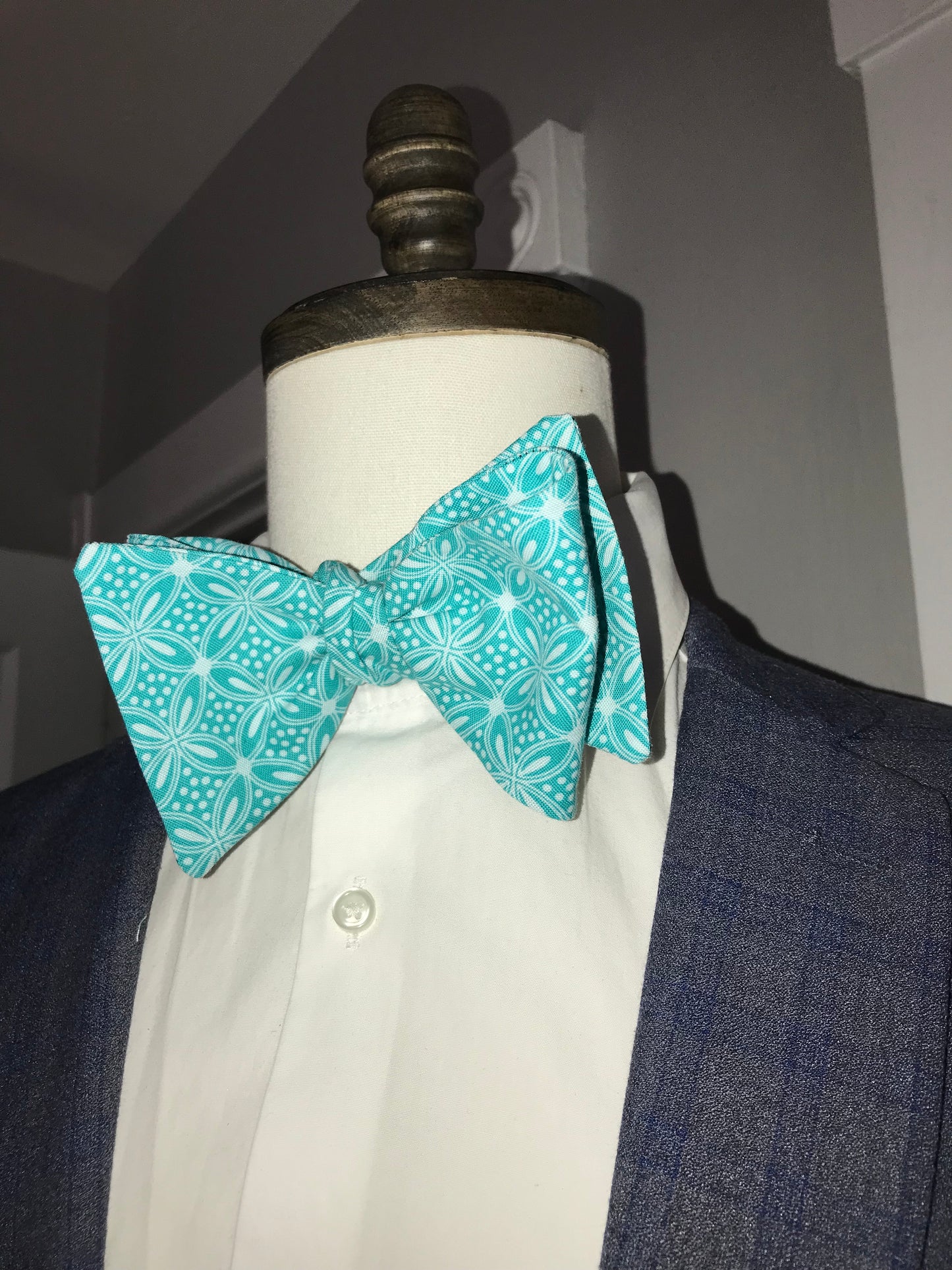 Tealish Bowtie set (FATBOW)