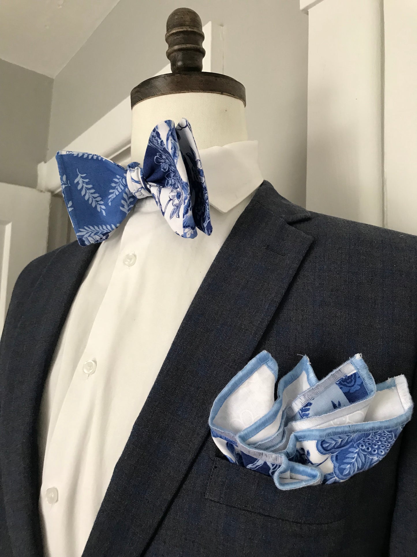 Blue mix Bowtie set (FATBOW)