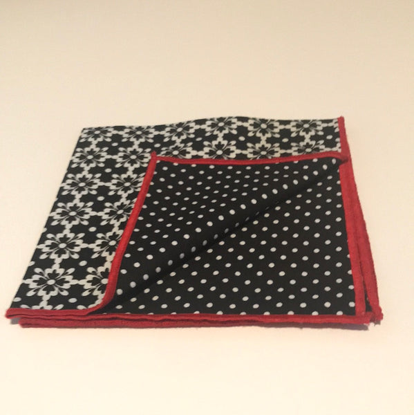 Black and Red dot Bowtie set