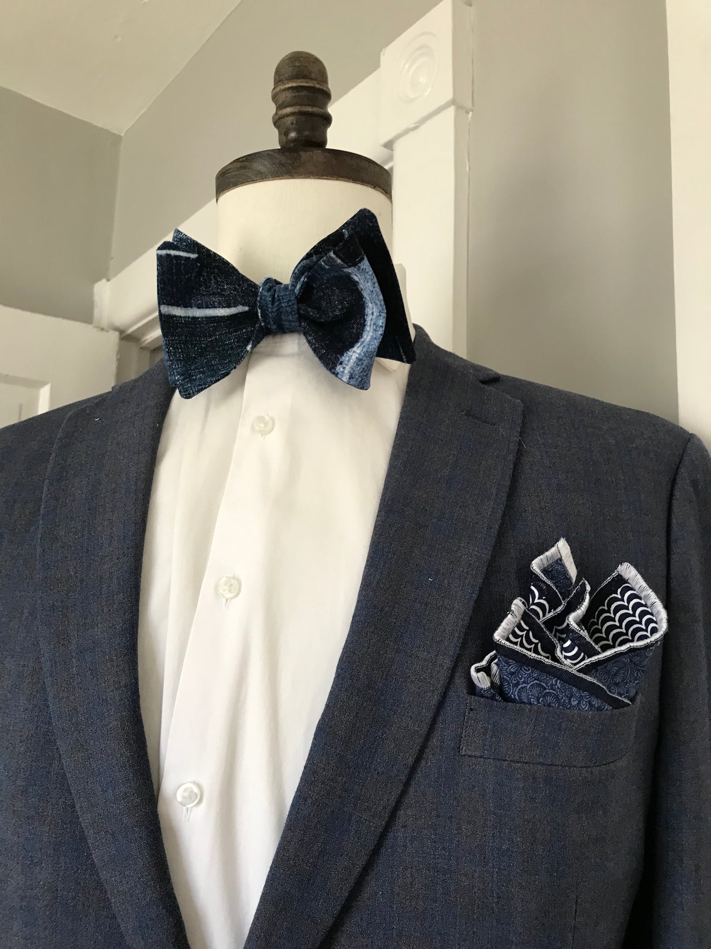 Denim look Bowtie set (FATBOW)