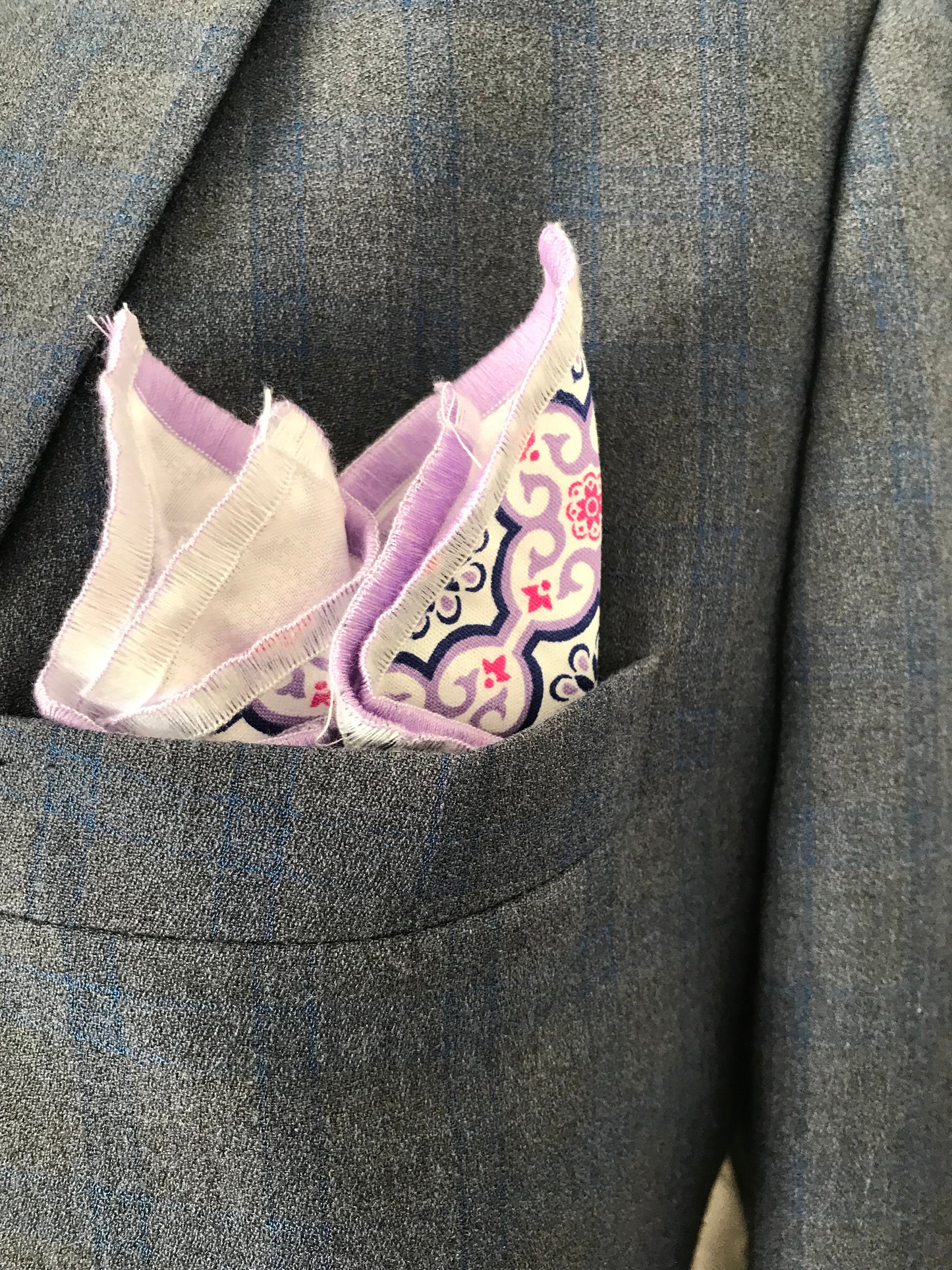 Lavender and lavender reversible Bowtie set