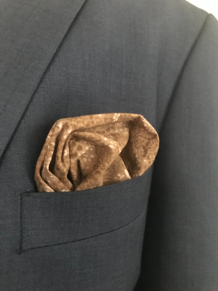 Brown and Beige tie set