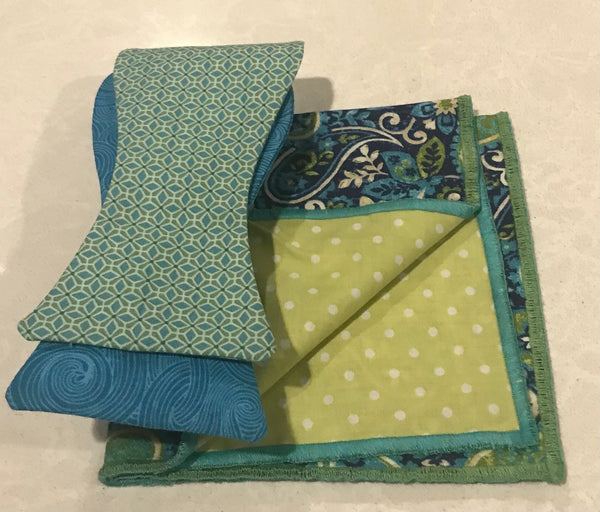 Lime green and Royal blue