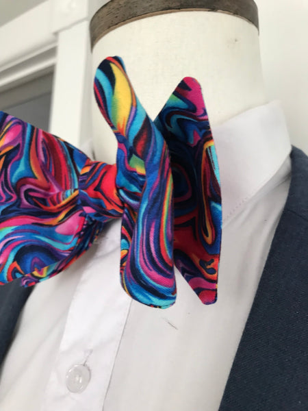 Multi color Print Bowtie Set