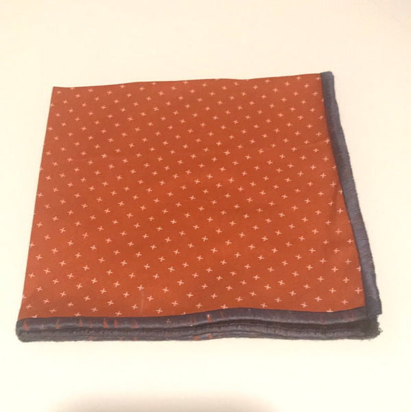 Orange and blue Tie set