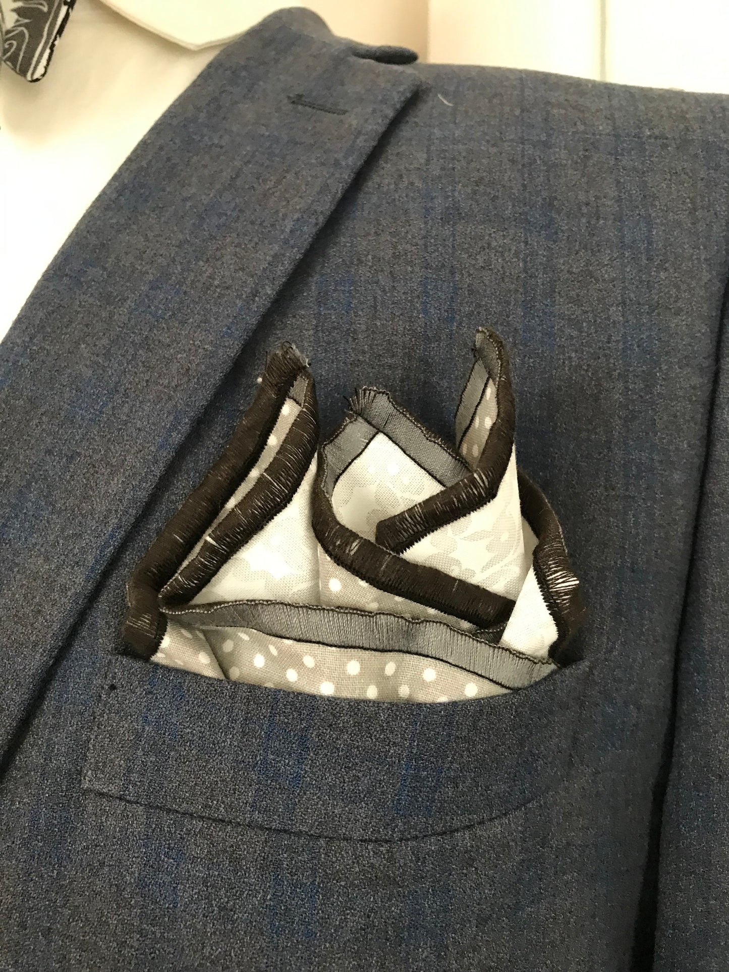 Grey and black paisley print Bowtie Set (FATBOW)