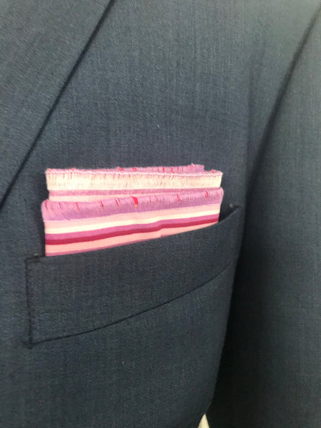 Rose and lavender print tie set