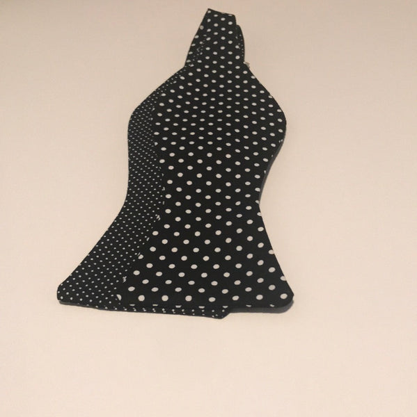 Small Black dot and Medium black dot  Bowtie Set