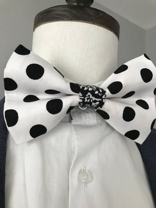 Black and white dots Pretied
