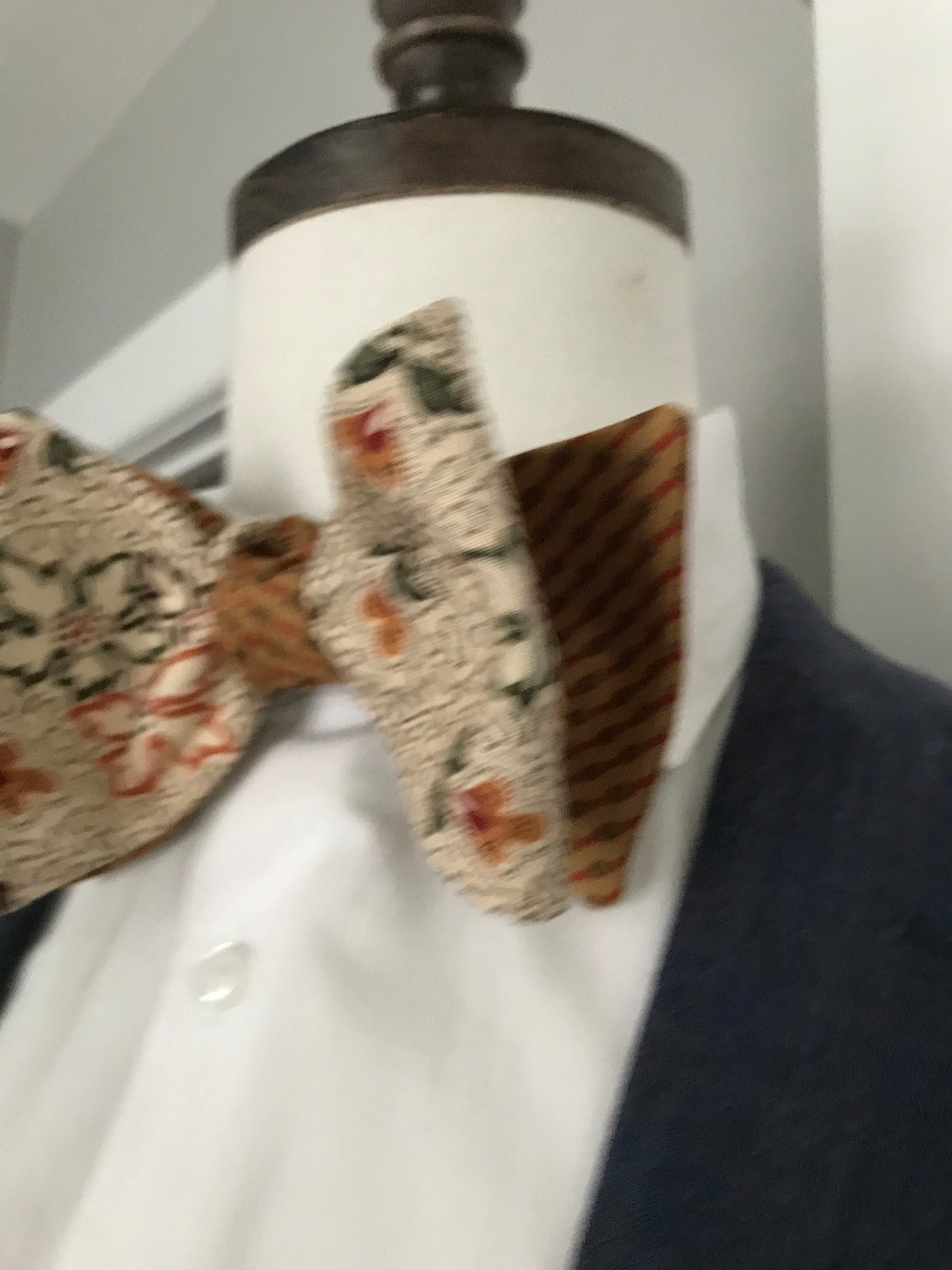 Rust with multi print reversible Bowtie set (FATBOW)
