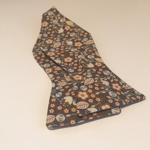 Tan and Grey Bowtie Set