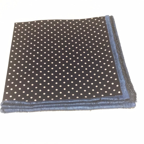 Blue tie with Silver strips Tie set