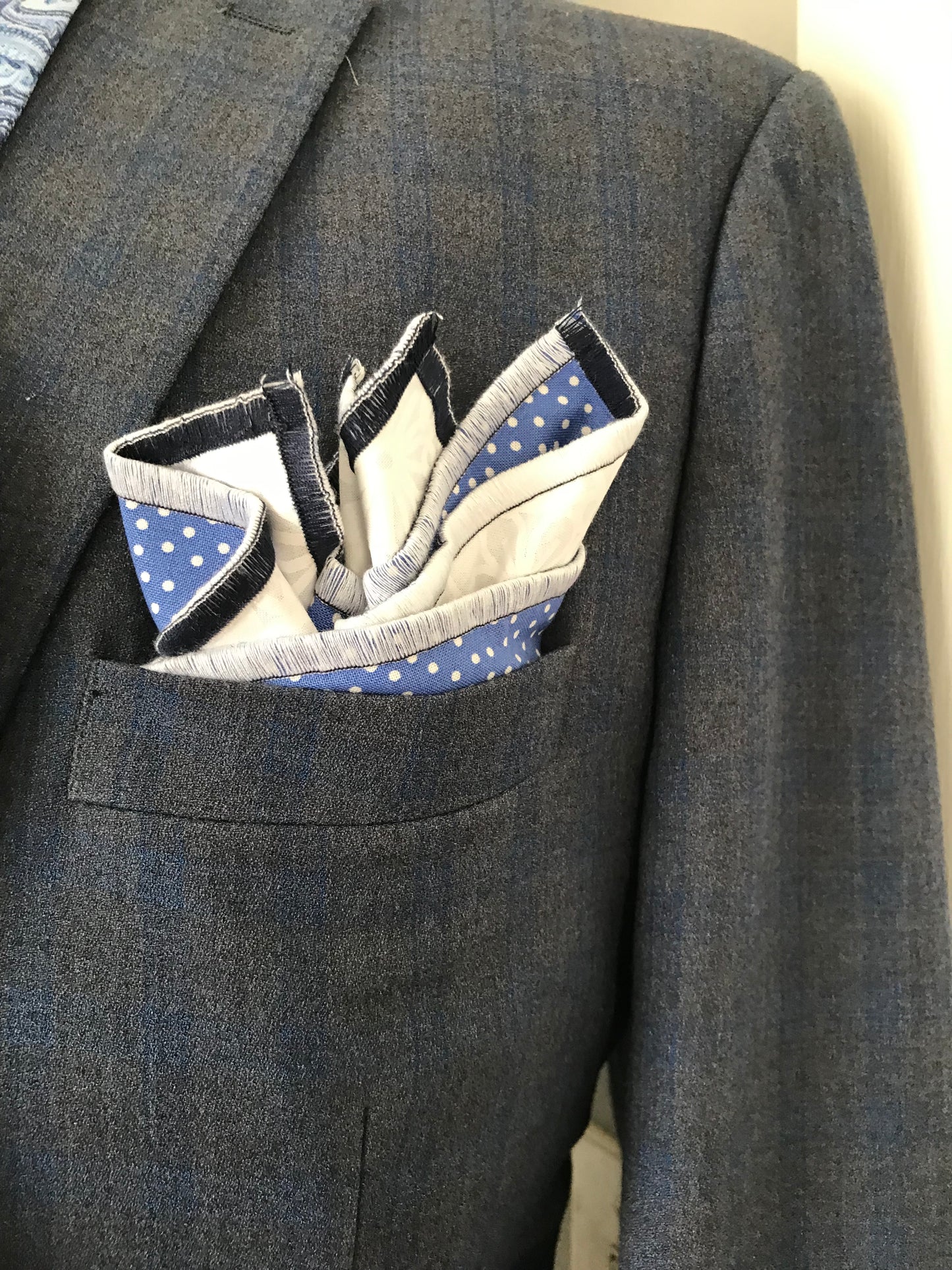 Blue paisley print Bowtie Set