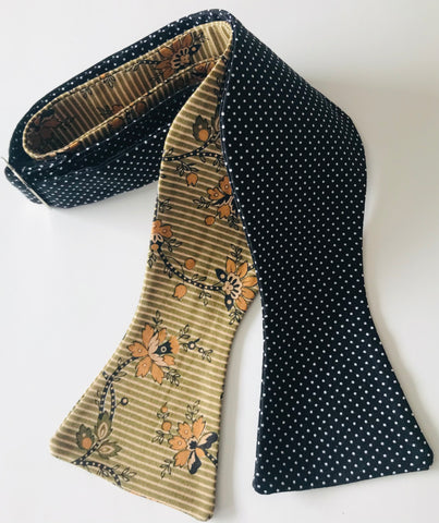 Gold and black Bowtie