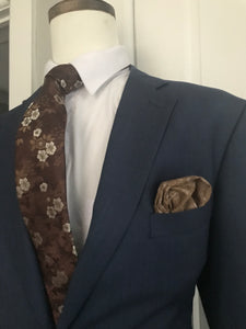 Brown and Beige tie set