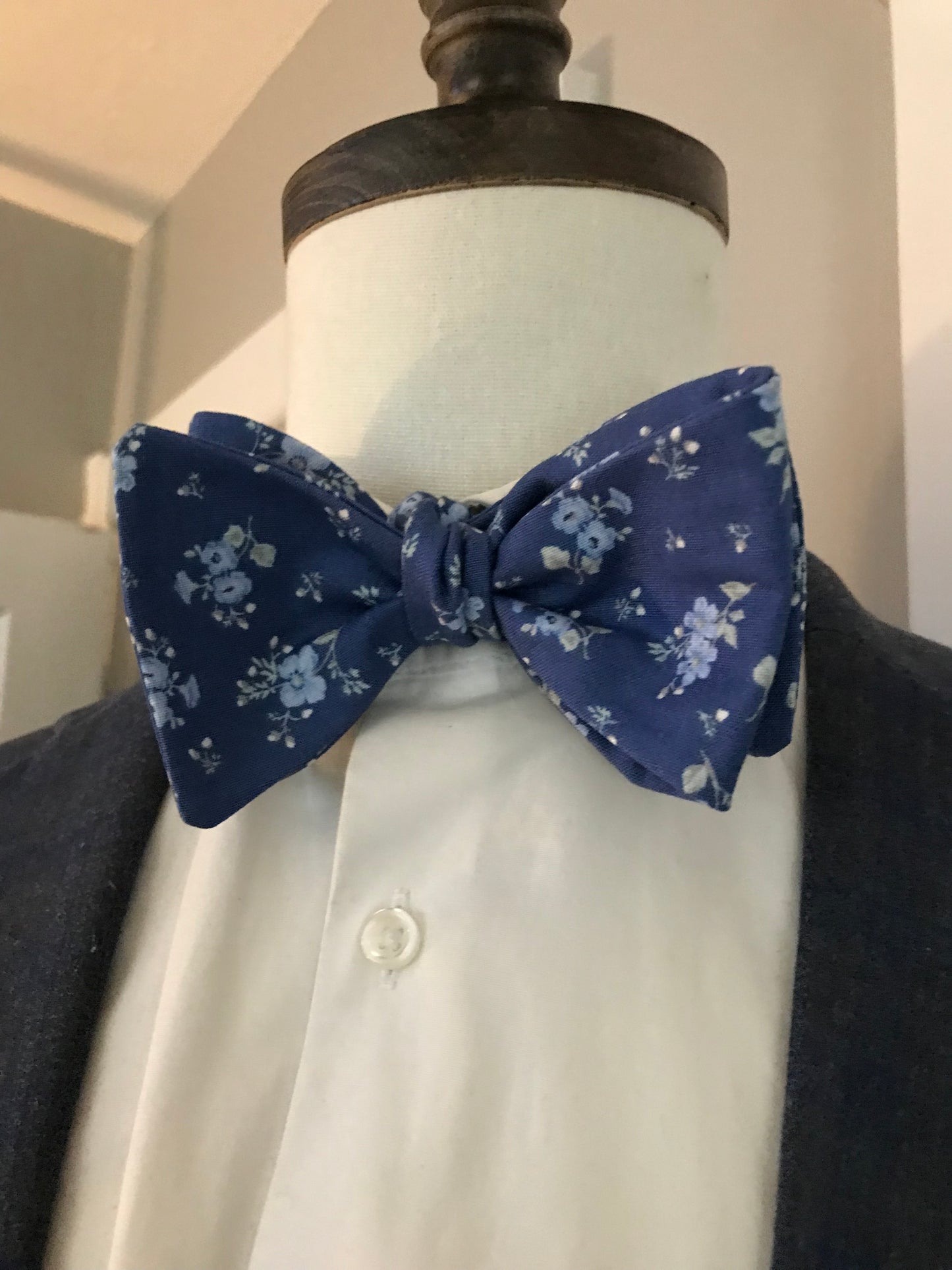 Blue print Bowtie Set (traditional)