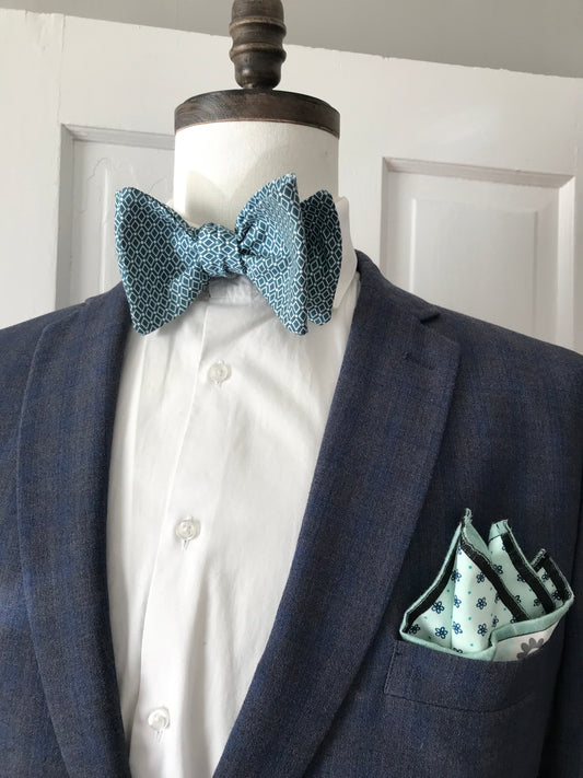 Tealish Bowtie set (FATBOW)